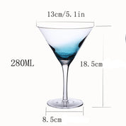 Taças e Copos Nórdicos de Cristal Premium Azul Escuro