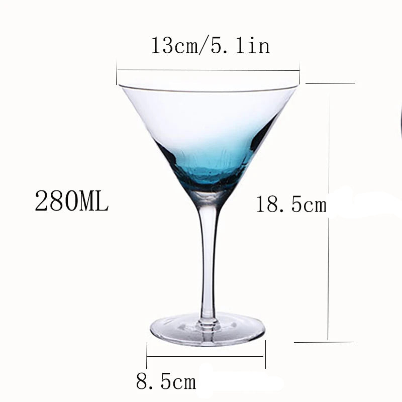 Taças e Copos Nórdicos de Cristal Premium Azul Escuro