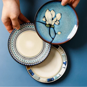 Pratos de Cerâmica Artesanal - Elegância Europeia