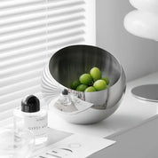 Bacia de Frutas Luxuosa em Aço Inoxidável Nordic