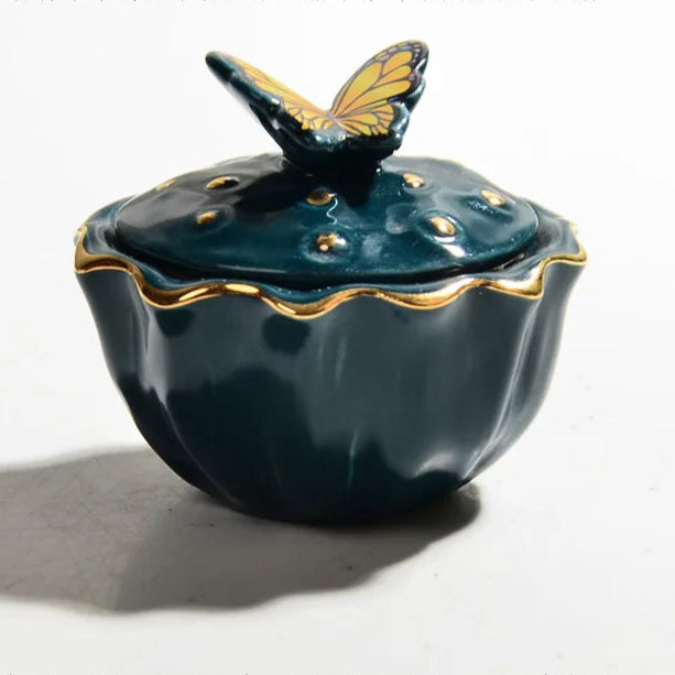 Pote Butterfly para Doces em Cerâmica