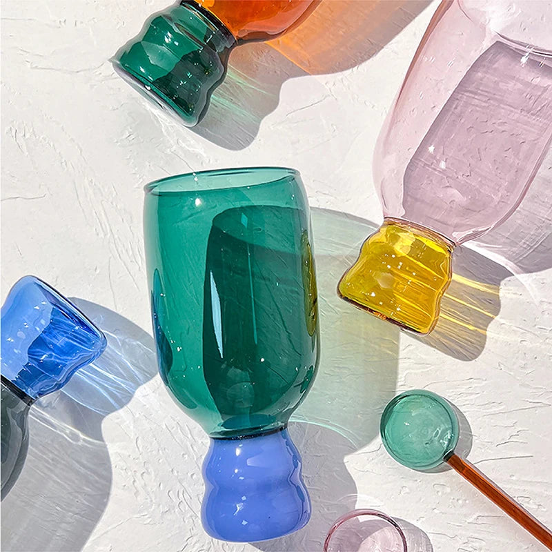 Caneca Bicolor sem Alça com Colher - 350ml