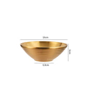 Tigela Gold em Inox - 5 Tamanhos