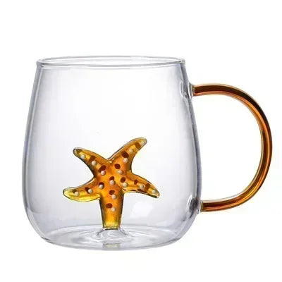 Caneca de Vidro Criativa Nature Vários Modelos 3D