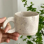 Caneca de Cerâmica 250ml com Alça Criativa Estilo Artístico