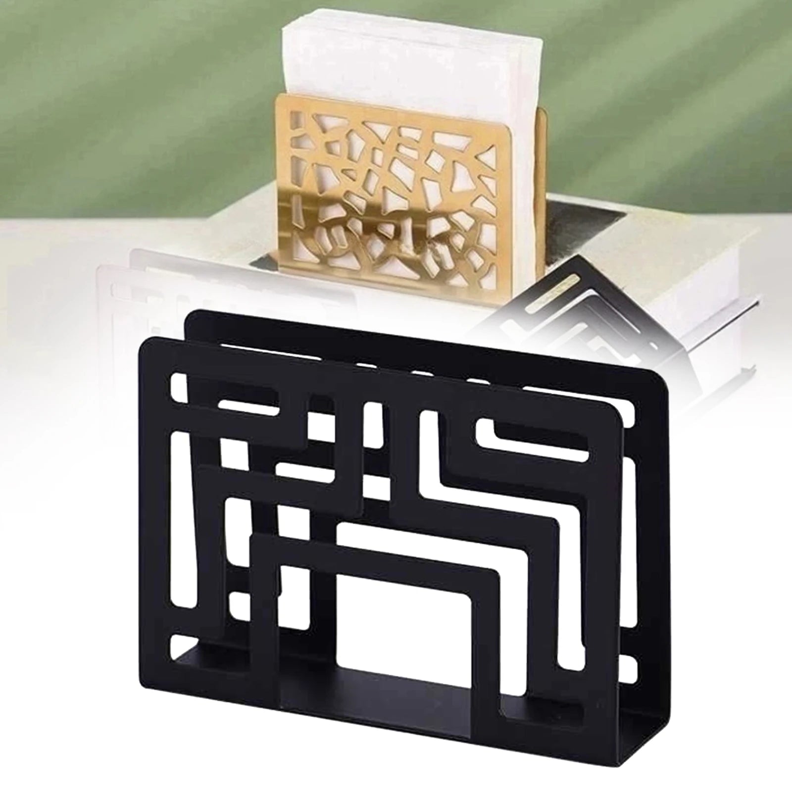 Porta Papel Guardanapo Quadrado em Inox
