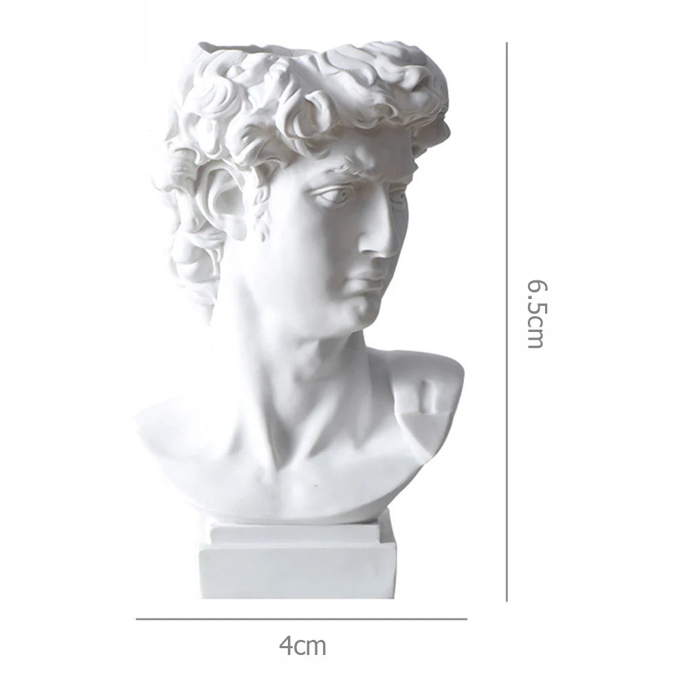 Escultura de Davi Busto em Resina