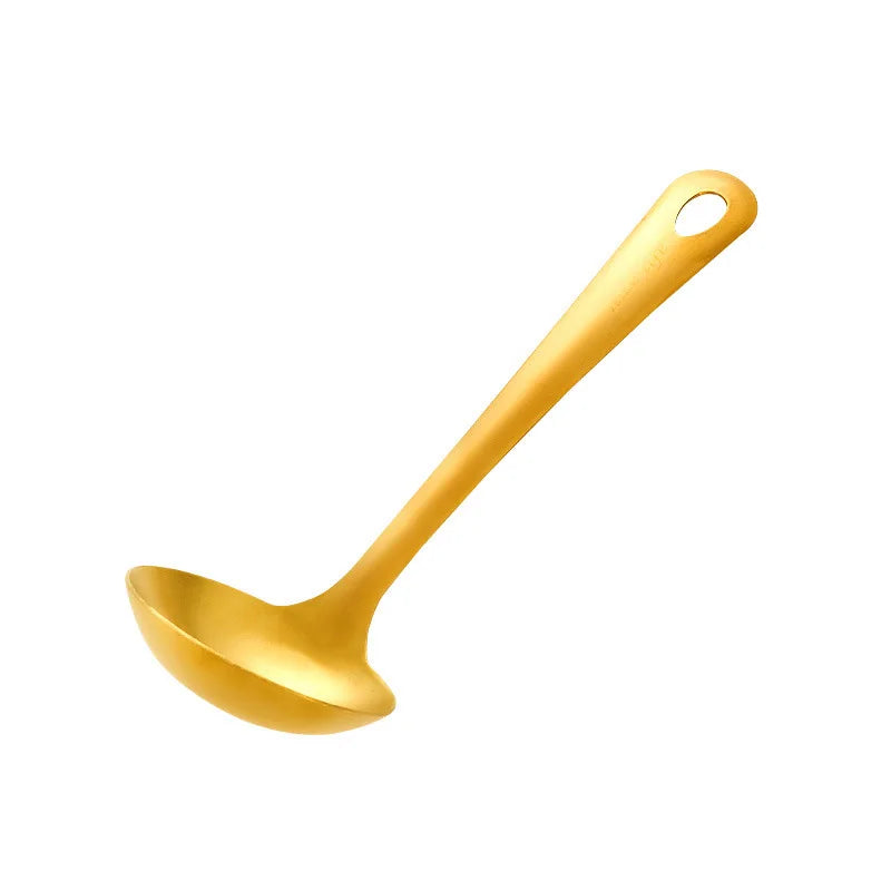 Conjunto Utensílios Gold em Inox - 6pcs