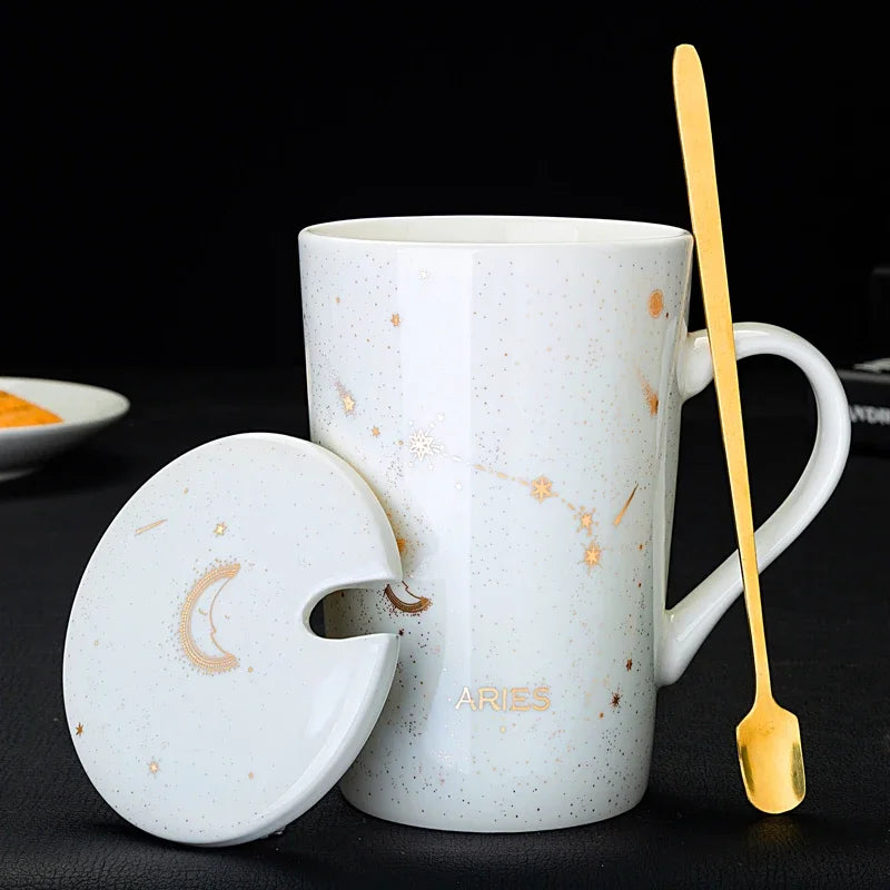 Caneca Constelações Signo em Porcelana - 420ml