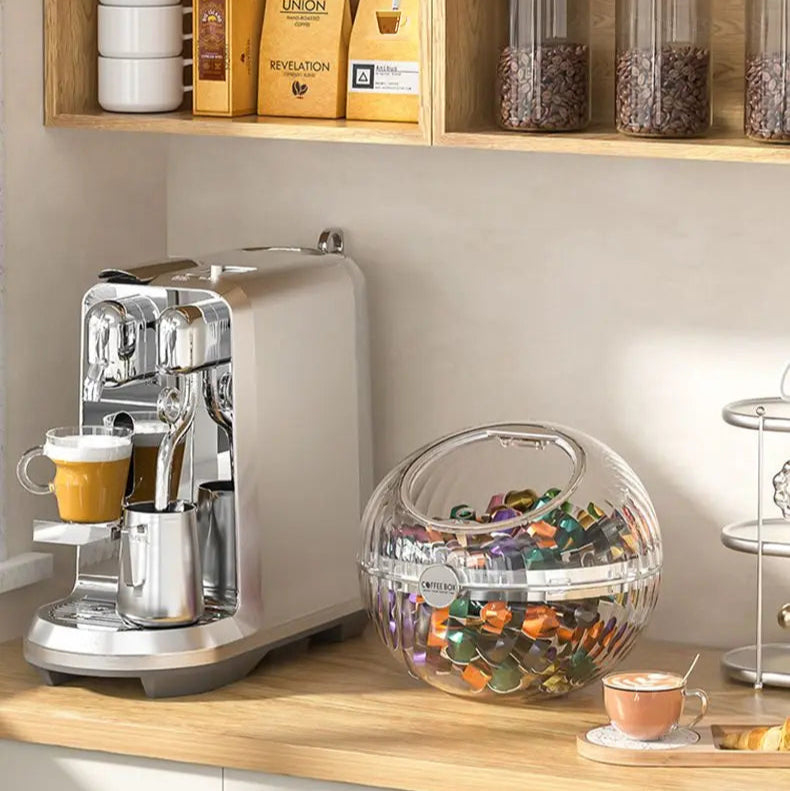 Organizador Esférico para Cápsulas de Café com Tampa