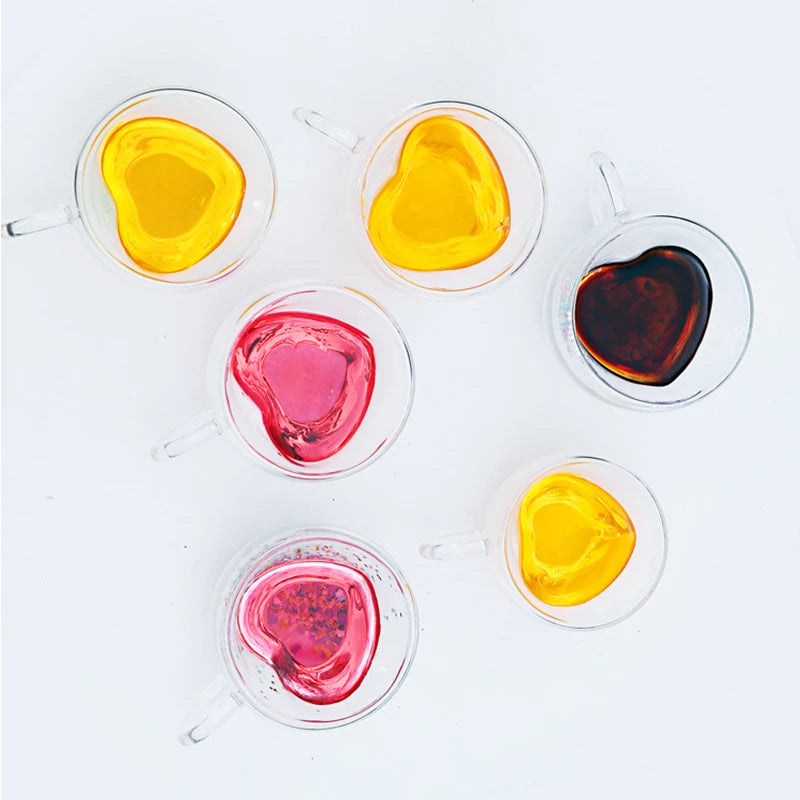 Caneca Heart de Vidro