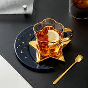 Caneca e Pires Formato Lua e Estrela 240ml