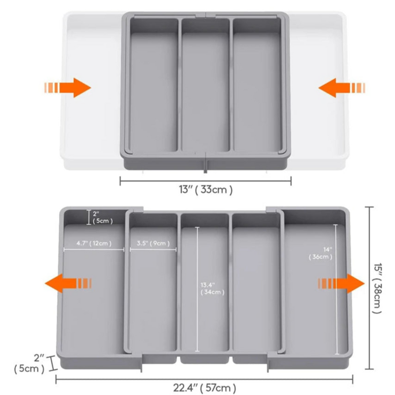Organizador Expansível para Utensílios de Gaveta
