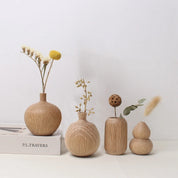 Vaso Ornamento em Madeira