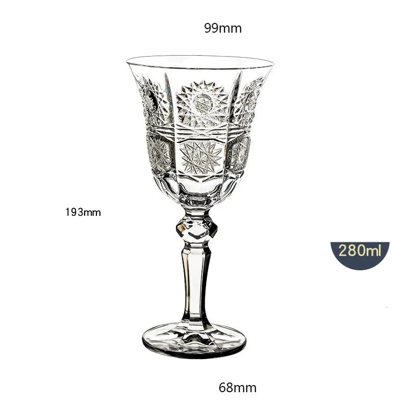 Taça Desenhada Artesanal de Vidro