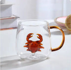 Caneca de Vidro Criativa Nature Vários Modelos 3D