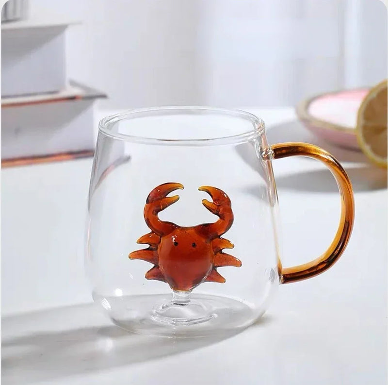 Caneca de Vidro Criativa Nature Vários Modelos 3D