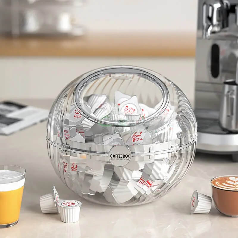 Organizador Esférico para Cápsulas de Café com Tampa