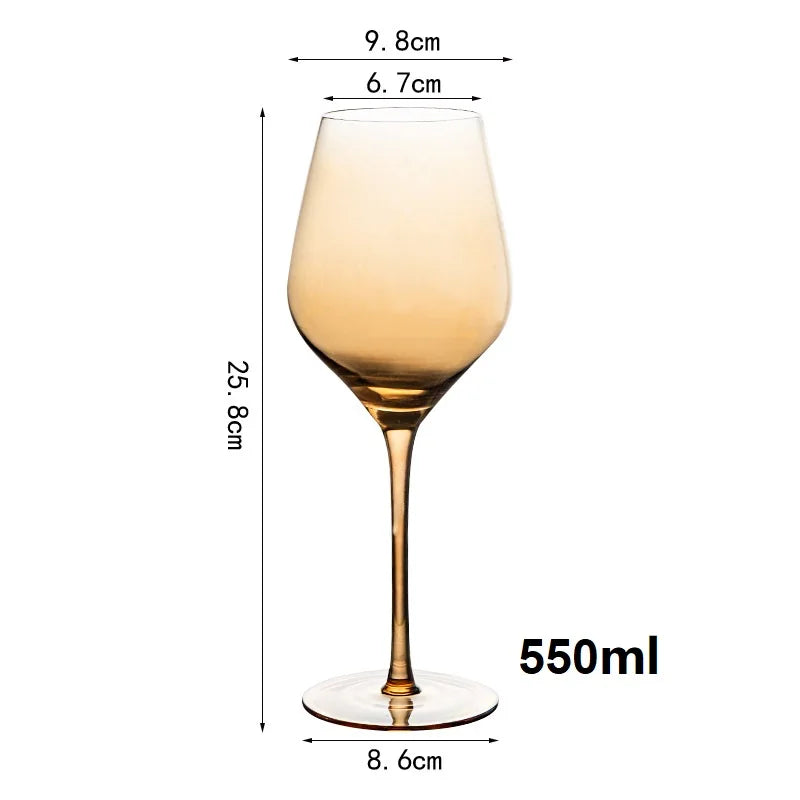 Cristal âmbar vinho tinto vidro Decanter, Borgonha Borgonha Borgonha Cálice, Taça De Degustação De Barriga Grande, Bar e Casa, Festa De Casamento, Copos