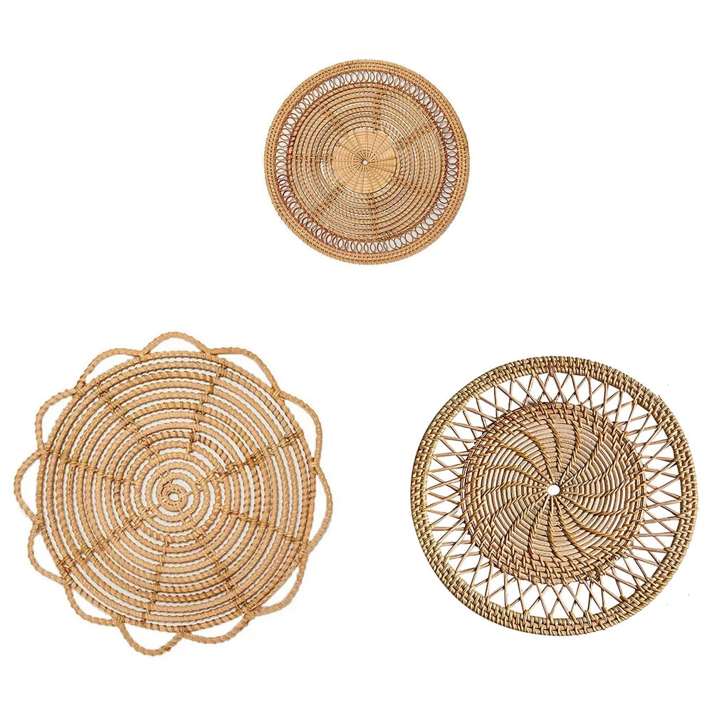 Descanso para Mesa em Vime Individual ou Kit 3pcs