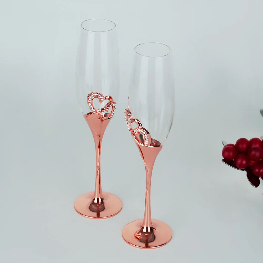 Kit Taças de Cristal Love 2 Pcs