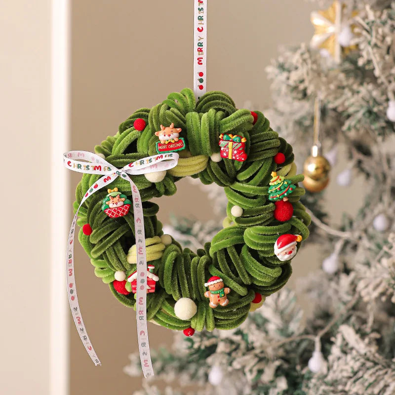 2025 amazon venda quente guirlanda de natal cena decoração pingente de carro decoração de árvore de natal pingente de porta de ano novo