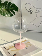 Taça de Cristal Rosa Gradiente - 700ml