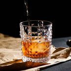 2 pçs conjunto 10.8oz 315ml arte design copo de vidro cristal drinkware cocktail uísque óculos transparente bacardi copo nordic licor caneca