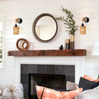 Fácil instalação arandelas de parede de rattan luzes de parede com regulável boho montagem na parede luminárias de vime lâmpada de parede para o berçário do quarto