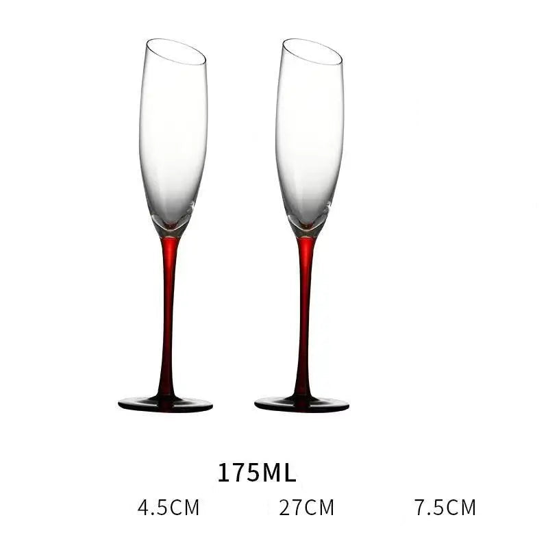Conjunto de Taças de Cristal Francesas para Champanhe - 2 Peças