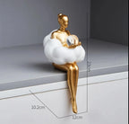 Adorno A Bailarina Dourada