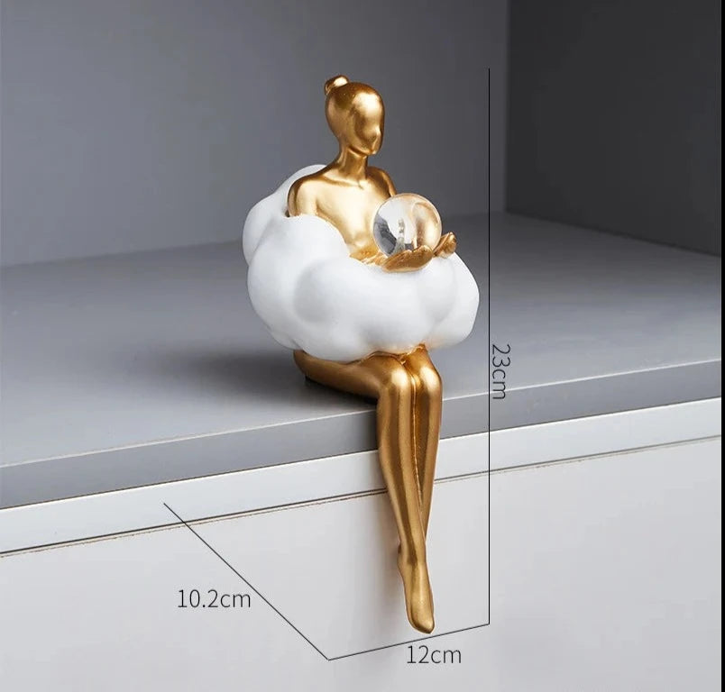 Adorno A Bailarina Dourada