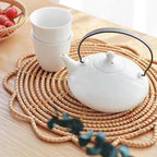 Descanso para Mesa em Vime Individual ou Kit 3pcs