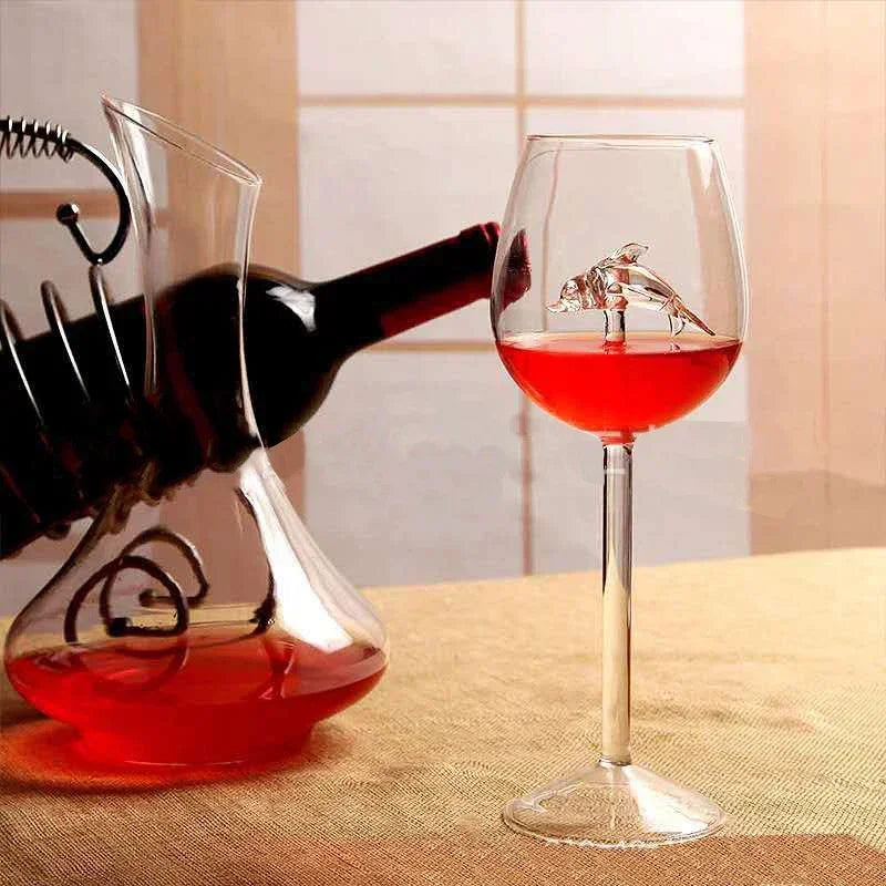 Taça de Vinho com Design Marinho Exclusivo
