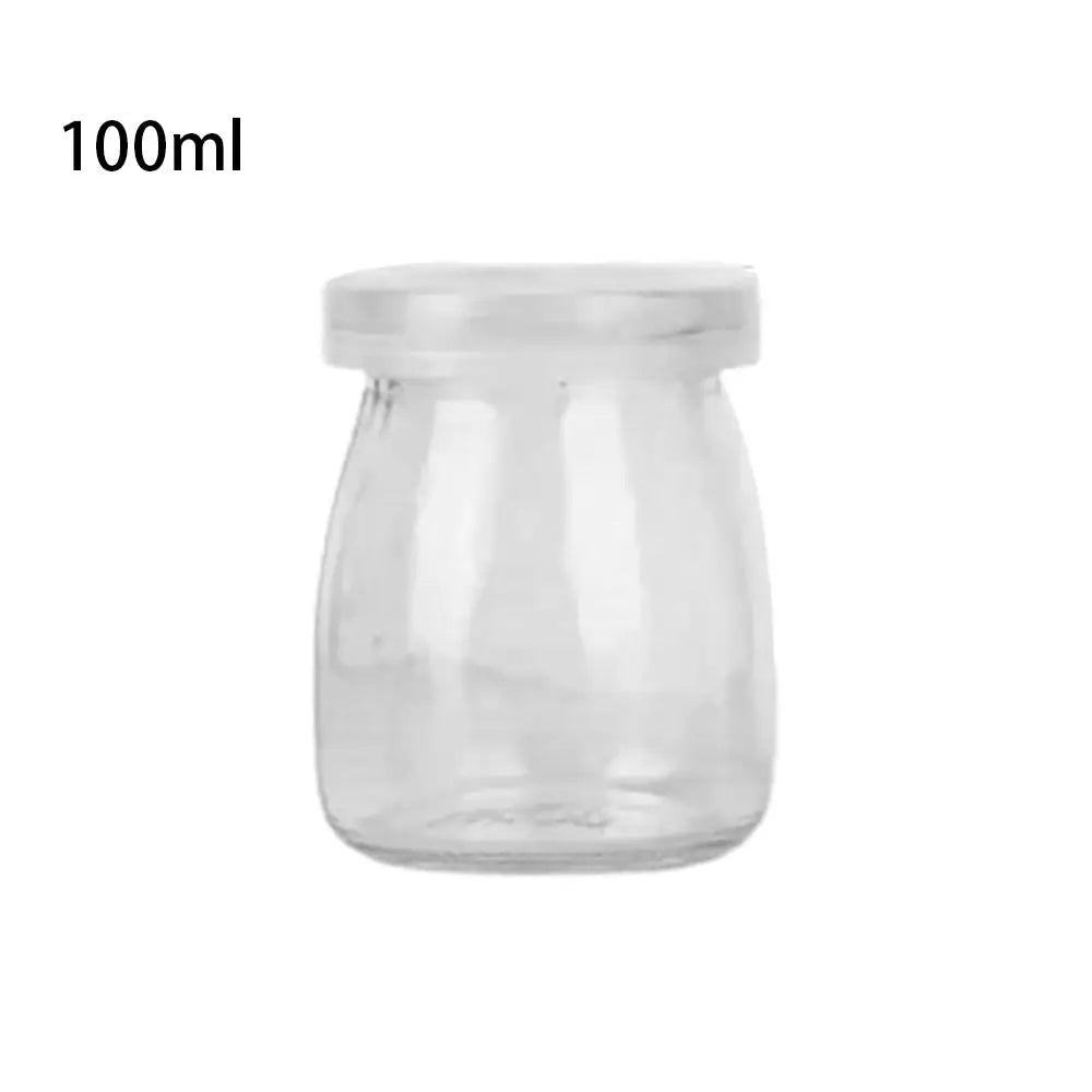 Pote de Vidro Premium com Tampa - Armazenamento Elegante