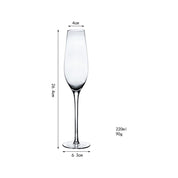 Cálice de cristal europeu, óculos de champanhe, copo de vinho espumante criativo
