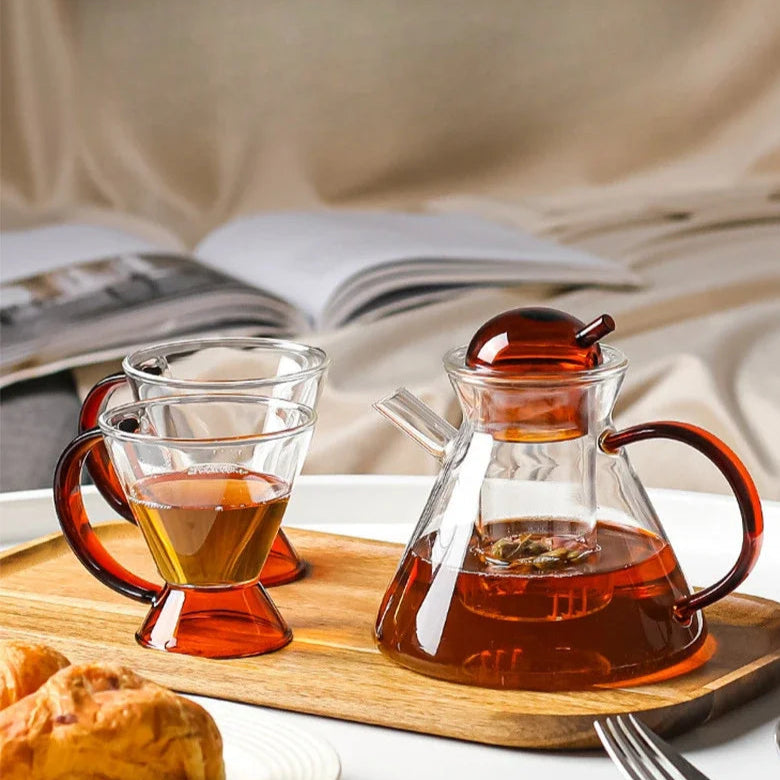 Conjunto para Chá de Vidro com Infusor - 3pcs