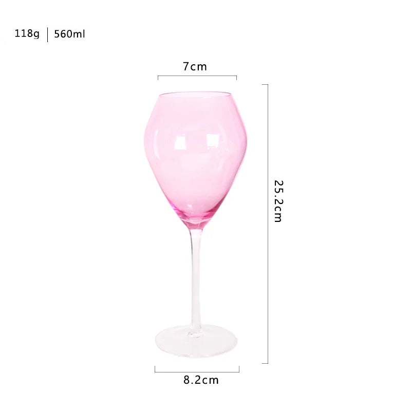 Taça de Cristal Rosé para Vinho e Champagne