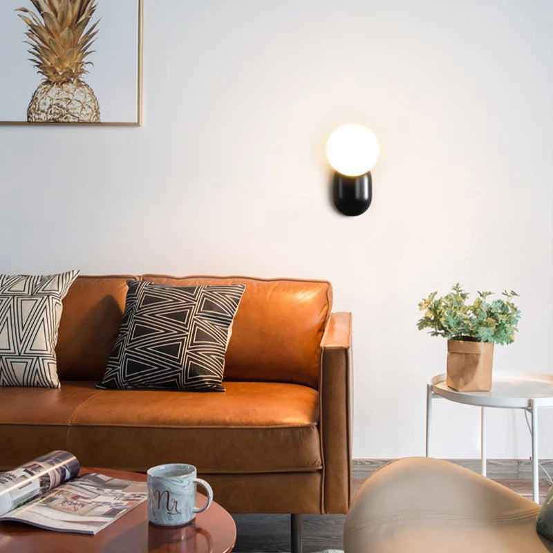 Arandela LED Nórdica Minimalista para Decoração