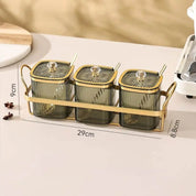 Organizador para Temperos de Vidro Individual ou Kit 3 Pcs