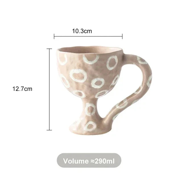 Caneca Pintura Abstrata em Cerâmica - 290ml
