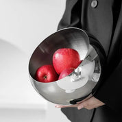Bacia de Frutas Luxuosa em Aço Inoxidável Nordic