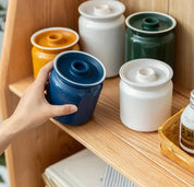 Frasco Hermético de Cerâmica Elegante para Armazenamento