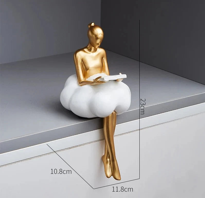 Adorno A Bailarina Dourada