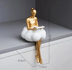 Adorno A Bailarina Dourada