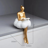 Adorno A Bailarina Dourada