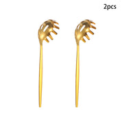 Conjunto de talheres públicos de aço inoxidável, 12 peças, escorredor, concha de sopa, bolo, pá, colher de óleo, adequado para hotel, restaurante, festa, buffet