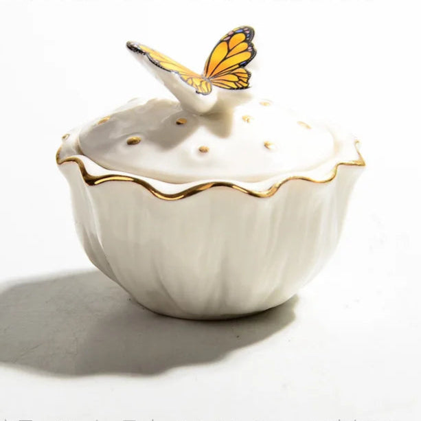 Pote Butterfly para Doces em Cerâmica