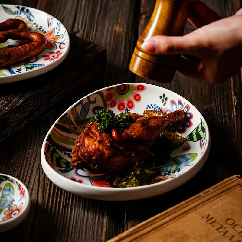 Louças de Cerâmica Floral Luxo