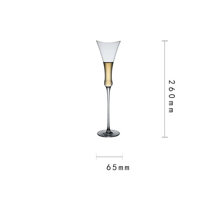 Taça de Cristal para Champanhe 120ml - Design Exclusivo